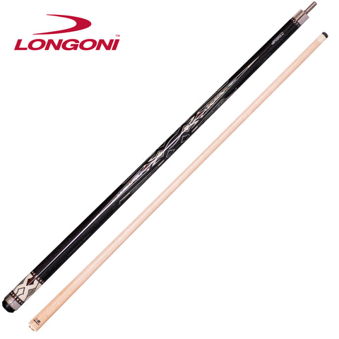 Longoni Nirvana 2 Nox Silver Pool Cue w/S2 Shaft