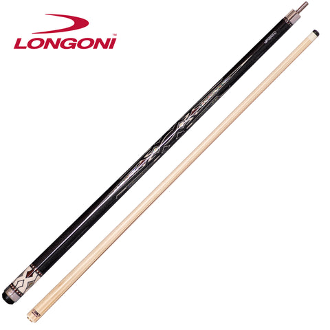 Longoni Nirvana 2 Nox Silver Pool Cue w/S30 Shaft