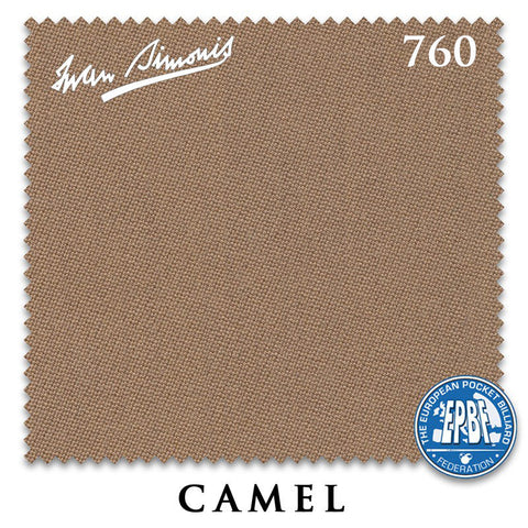 12 ft Simonis 760 Camel Pool Table Cloth with 6 Pre-Cut Rails