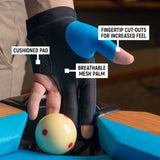 McDermott Billiard Glove for Left Hand Blue M