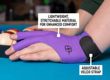 McDermott Billiard Glove for Left Hand Purple S