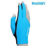 Molinari Billiard Glove for Right Hand Cyan S