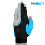 Molinari Billiard Glove for Right Hand Cyan XL
