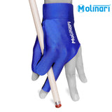Molinari Billiard Glove for Left Hand Royal Blue M