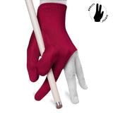 Billiard Quality Glove Burgundy