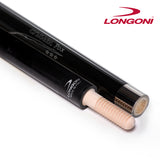 Longoni Crystal Fox Carom Cue w/Luna Nera FE71 Shaft Leather Wrap