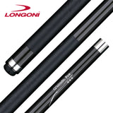 Longoni Crystal Fox Carom Cue w/Luna Nera FE71 Shaft Leather Wrap