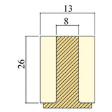 Longoni JBR Ferrule D13 d8 h26 Pool