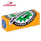 Longoni NIR Super Professional Billiard Chalk Blue 75 pcs 1 case