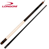 Longoni Niels Feijen Flames Curly Pool Cue w/Luna Nera Shaft