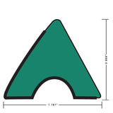 OKKO K66 Pool Table Standard Rail Rubber Green 42", Set of 6