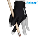 Molinari Billiard Glove for Left Hand Black XL