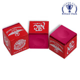National Tournament Billiard Chalk Burgundy 12 pcs