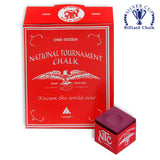 National Tournament Billiard Chalk Wine 12 pcs