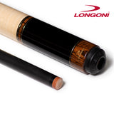 Longoni Niels Feijen Sparkle Curly Pool Cue w/Luna Nera Shaft No Wrap