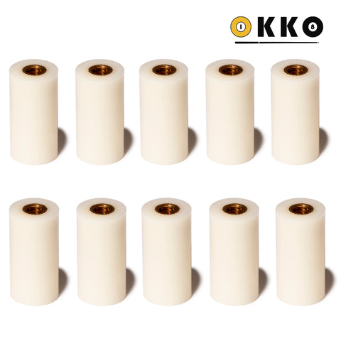 OKKO Billiard Ferrules for Screw-On Tips Ø12mm, Pack of 10