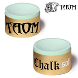 Taom Billiard Soft Chalk Green 1 pc w/Chalk Holder