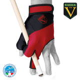 Vaula Pro Billiard Glove for Left Hand Red XL