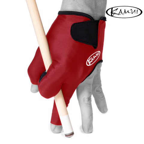 Kamui Billiard Glove QuickDry for Left Hand Red XXL