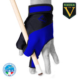 Vaula Pro Billiard Glove for Left Hand Blue XL