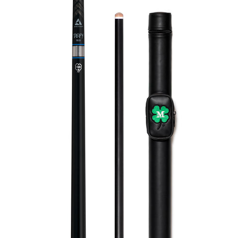 McDermott Vanquish VQ1 Carbon Fiber Playing Pool Cue 12.5 mm Tip No Wrap FREE Hard Case