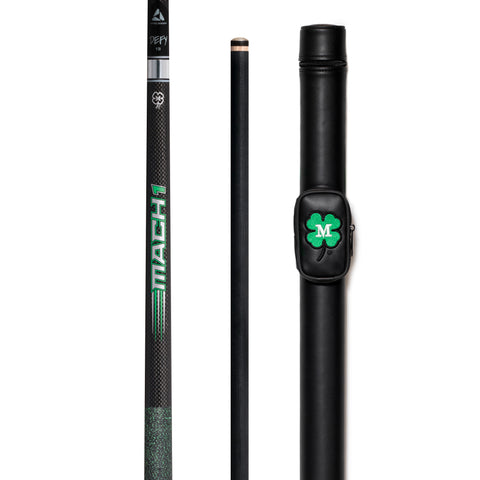 McDermott Vanquish Mach 1 Carbon Fiber Break Pool Cue Linen Wrap  FREE Hard Case
