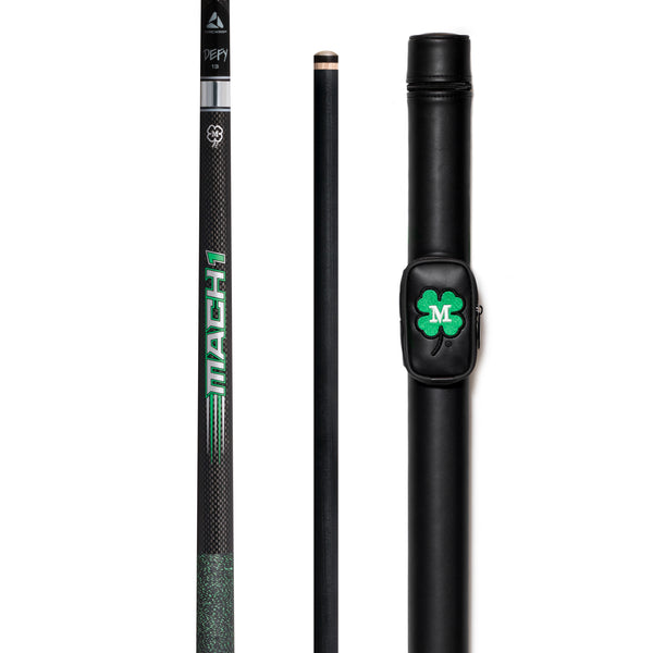McDermott Vanquish Mach 1 Carbon Fiber Break Pool Cue Linen Wrap  FREE Hard Case