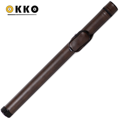 OKKO Billiard Hard Round Case Dark Brown 1x1