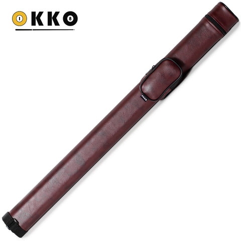 OKKO Billiard Hard Deluxe Oval Case Burgundy 1x1