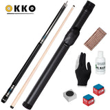 OKKO B-2 Pool Cue w/Maple Shaft, 19 oz, w/Cue Case and Accessories