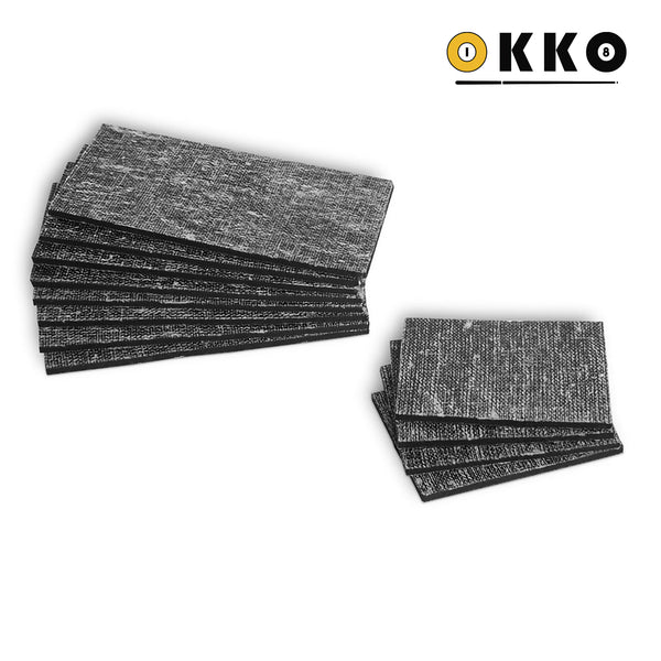 OKKO Cushion Rubber Facings 1/8", Rectangular, Set of 12