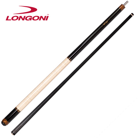 Longoni Sparkle Curly Pool Cue w/Luna Nera Shaft