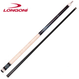 Longoni Black Mamba II Natural Pool Cue w/Luna Nera Shaft