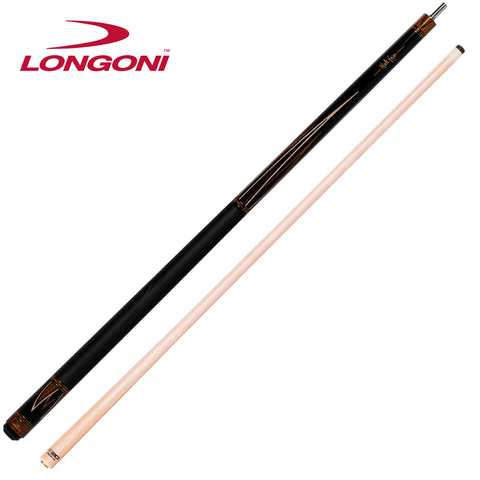 Longoni Flames Leather Pool Cue w/S20 Shaft