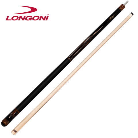 Longoni Flames Leather Pool Cue w/S30 Shaft