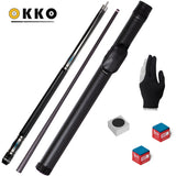 OKKO B-2 Pool Cue w/Carbon Fiber Shaft, w/Cue Case and Accessories