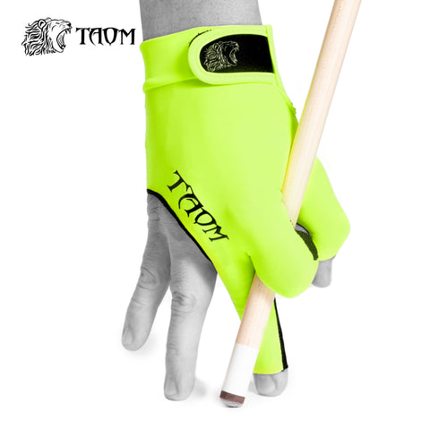 Taom Midas Billiard Glove for Right Hand Lime Yellow XL