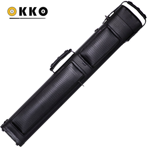 OKKO Billiard Hard Deluxe Oval Case Croco Black 3x5