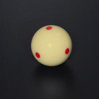 Standard Pool Cue Ball 2 1/4" with 6 Red Dots