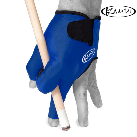 Kamui Billiard Glove QuickDry for Left Hand Blue XXL