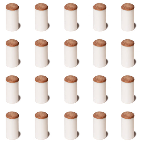 OKKO Billiard Slip-On Tips Ø12mm Medium/Hard, Pack of 20