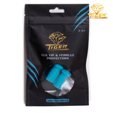 Tiger Cue Tip and Ferrule Protectors, 2-Pack, Aquamarine