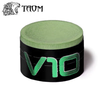 Taom Billiard V10 Chalk Green 1 pc w/Retractable Chalk Holder