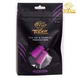 Tiger Cue Tip and Ferrule Protectors, 2-Pack, Amethyst