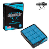 Championship Billiard Chalk Championship Blue 12 pcs