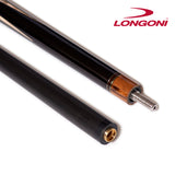 Longoni Flames Wood Pool Cue w/Luna Nera Shaft