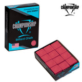 Championship Billiard Chalk Red 12 pcs