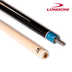 Longoni Galaxy Cyan Elk Style Leather Pool Cue w/S2 Shaft