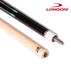 Longoni Black Mamba II Leather Strips Pool Cue w/S2 Shaft