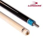 Longoni Galaxy Cyan Elk Style Leather Pool Cue w/S30 Shaft